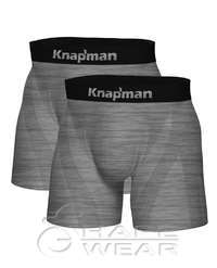 Knapman Ultimate Comfort Boxershort 3.0 Grau Melange | Twopack